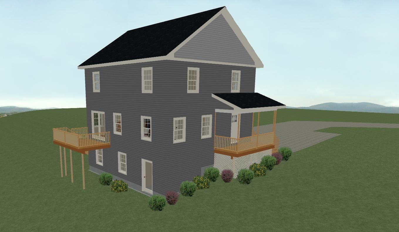 A finished Bourbeau Custom Home in Vermont